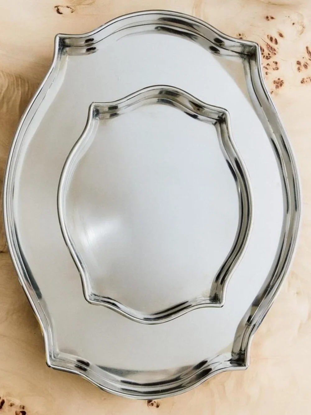 Zara Silver Tray - Large Only